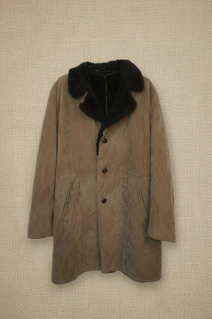 Manteau Effet Suédine - by FABSO