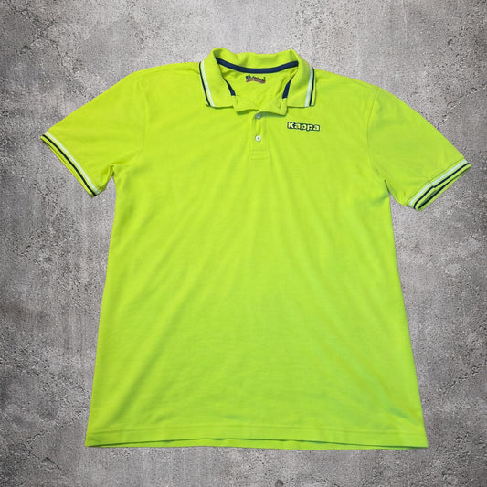 Polo vert fluo - Kappa - Taille XXL