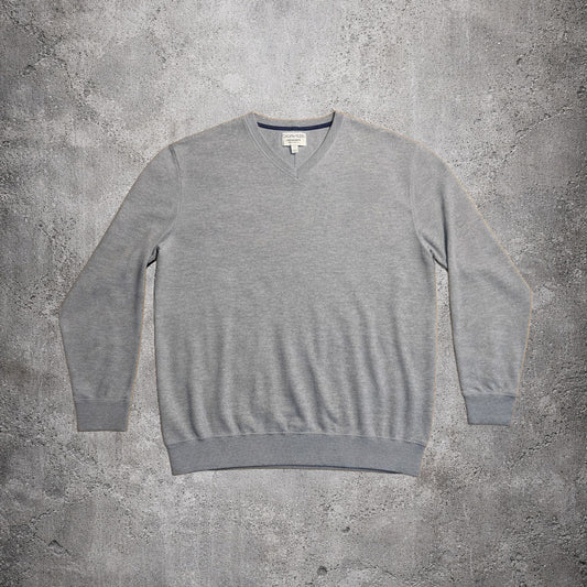 Pull col V gris Calvin Klein – Taille L