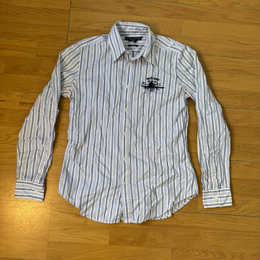 Chemise Ralph Lauren Bleu & Blanc – Enfant 12 ans