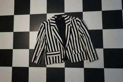 Blazer à rayures noir et blanc – BY SARAH LANG