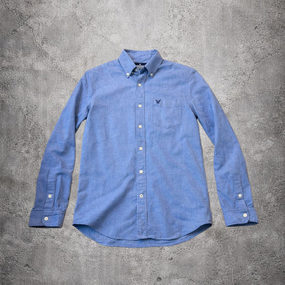 Chemise slim fit bleu - American Eagle - Taille S