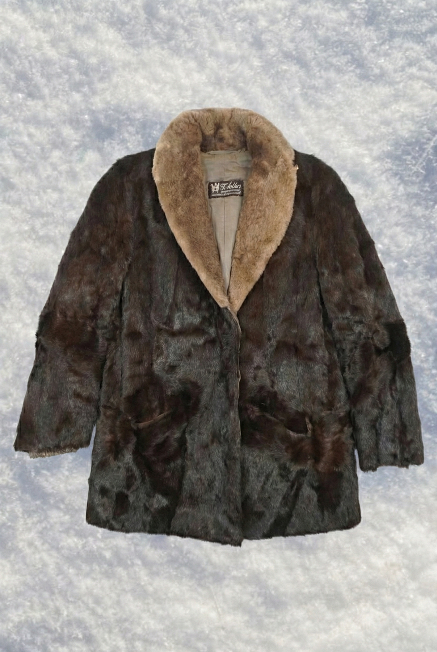 Brown Collar Fur - by MANDY CHERIE - Taille : M