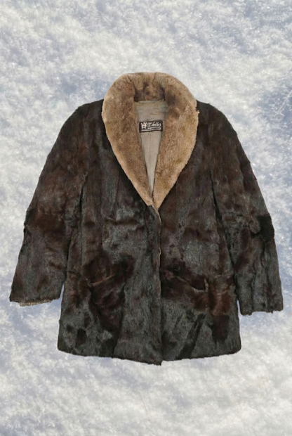 Brown Collar Fur - by MANDY CHERIE - Taille : M