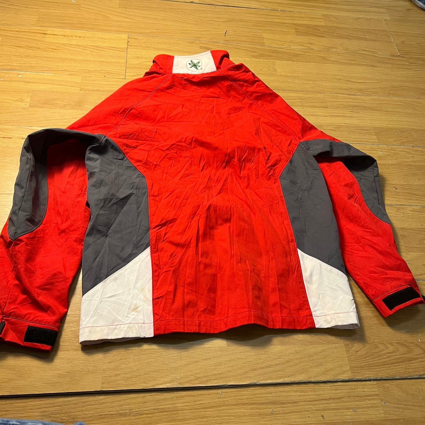 Veste à demi-zip rouge et gris - Taille L