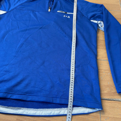 Sweat quarter-zip training bleu - Fila - Taille L