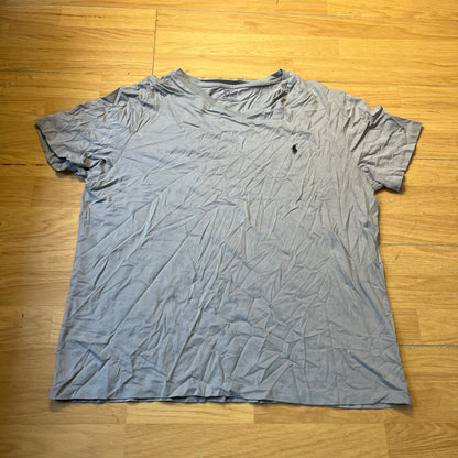 T-shirt gris col V - Ralph Lauren - Taille XL