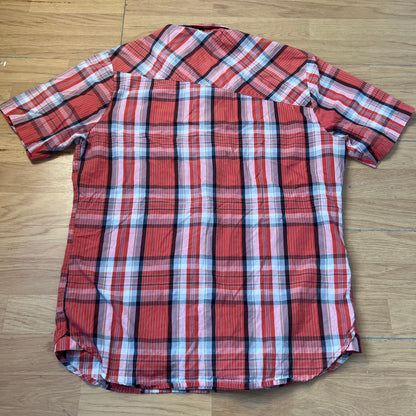 Chemise courte orange tartan - Volcom - Taille M