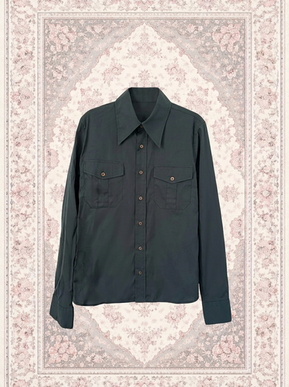Chemise vert foncé – By Iasmine