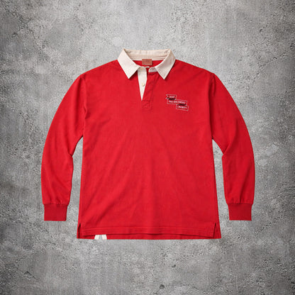 Polo manches longues saumon - Front Row - Taille L