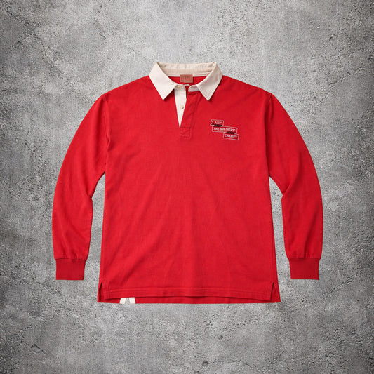 Polo manches longues saumon - Front Row - Taille L