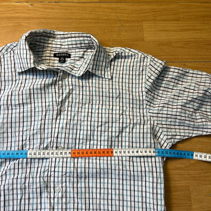 Chemise manches courtes à carreaux - George - Taille S
