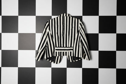 Blazer à rayures noir et blanc – BY SARAH LANG