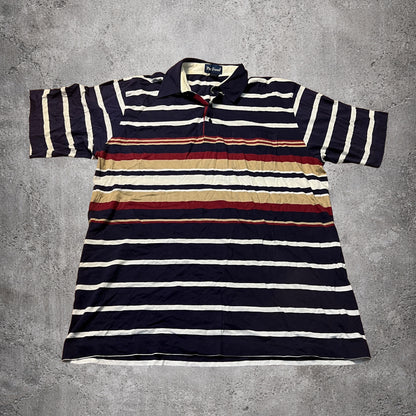 Polo rayé bleu - Par Four - Taille M