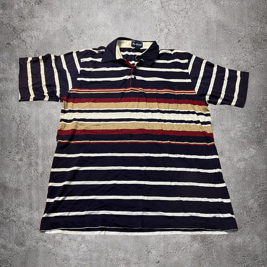 Polo rayé bleu - Par Four - Taille M