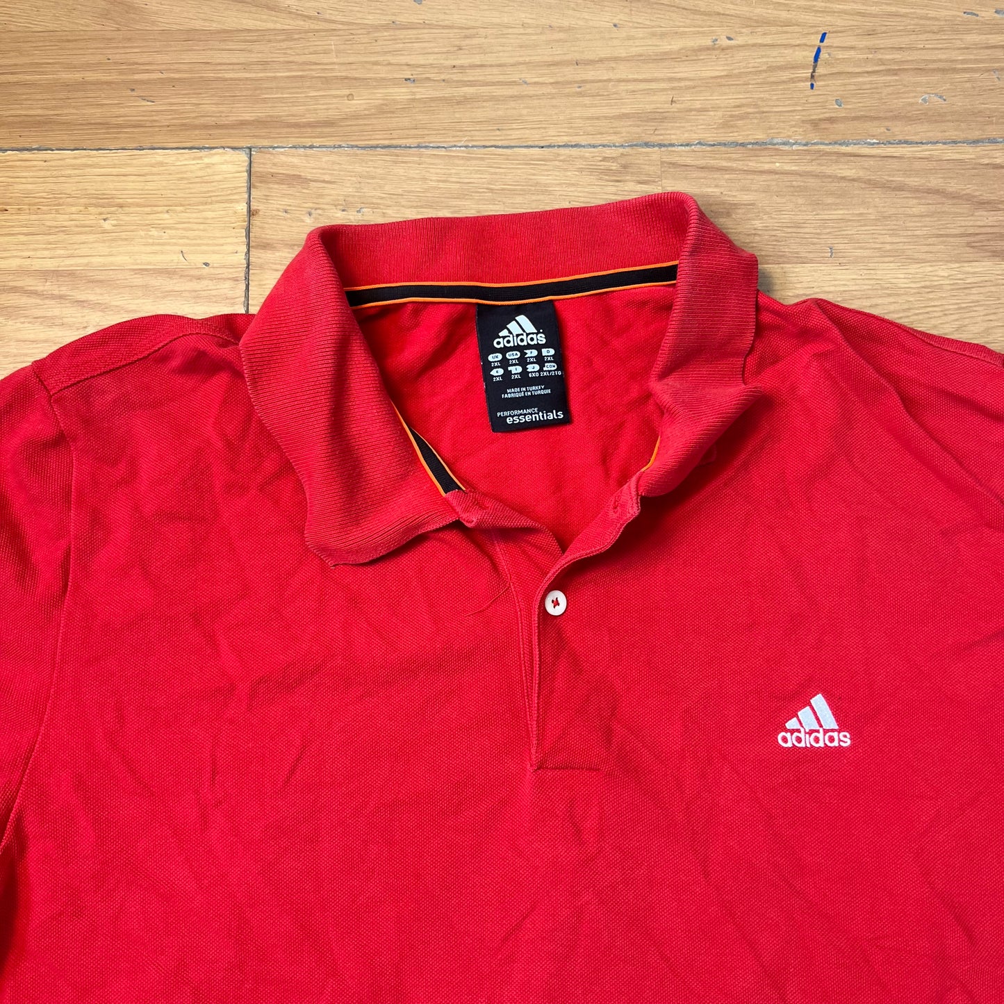 Polo rouge - Adidas - Taille XXL