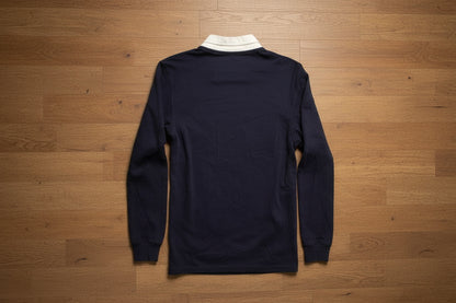 Sweat polo bleu marine rayé – SS.CARMEN