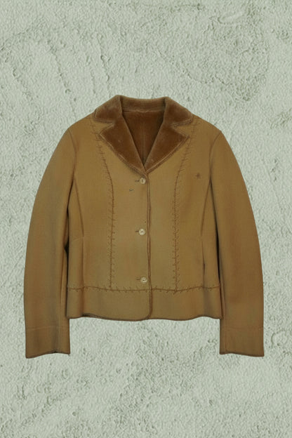 Veste Mouton Marron Clair – by YANNIS KINGSTON