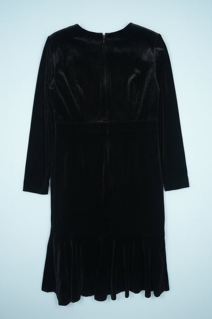 Robe noire en velours – BY PRMEC