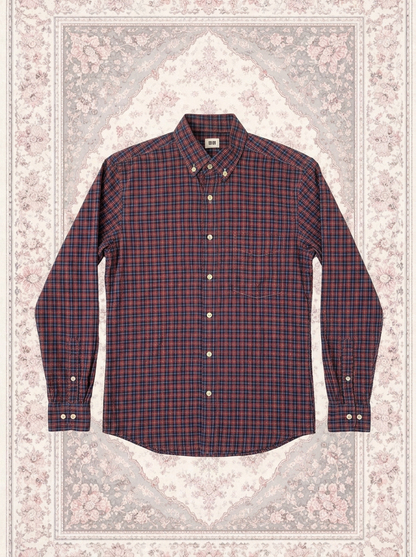 Chemise à carreaux rouge et bleu – By Iasmine