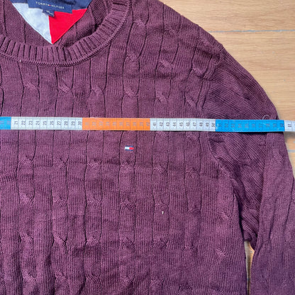 Pull bordeaux Tommy Hilfiger – Taille – 3XL