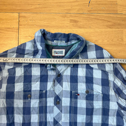 Chemise tartan bleue - Tommy Hilfiger - Taille XL
