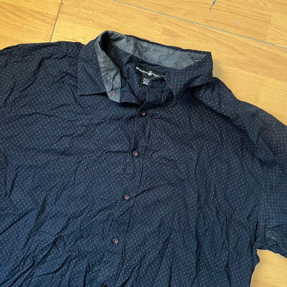 Chemise manches courtes bleu foncé - Beverly Hills Polo Club - Taille XXL