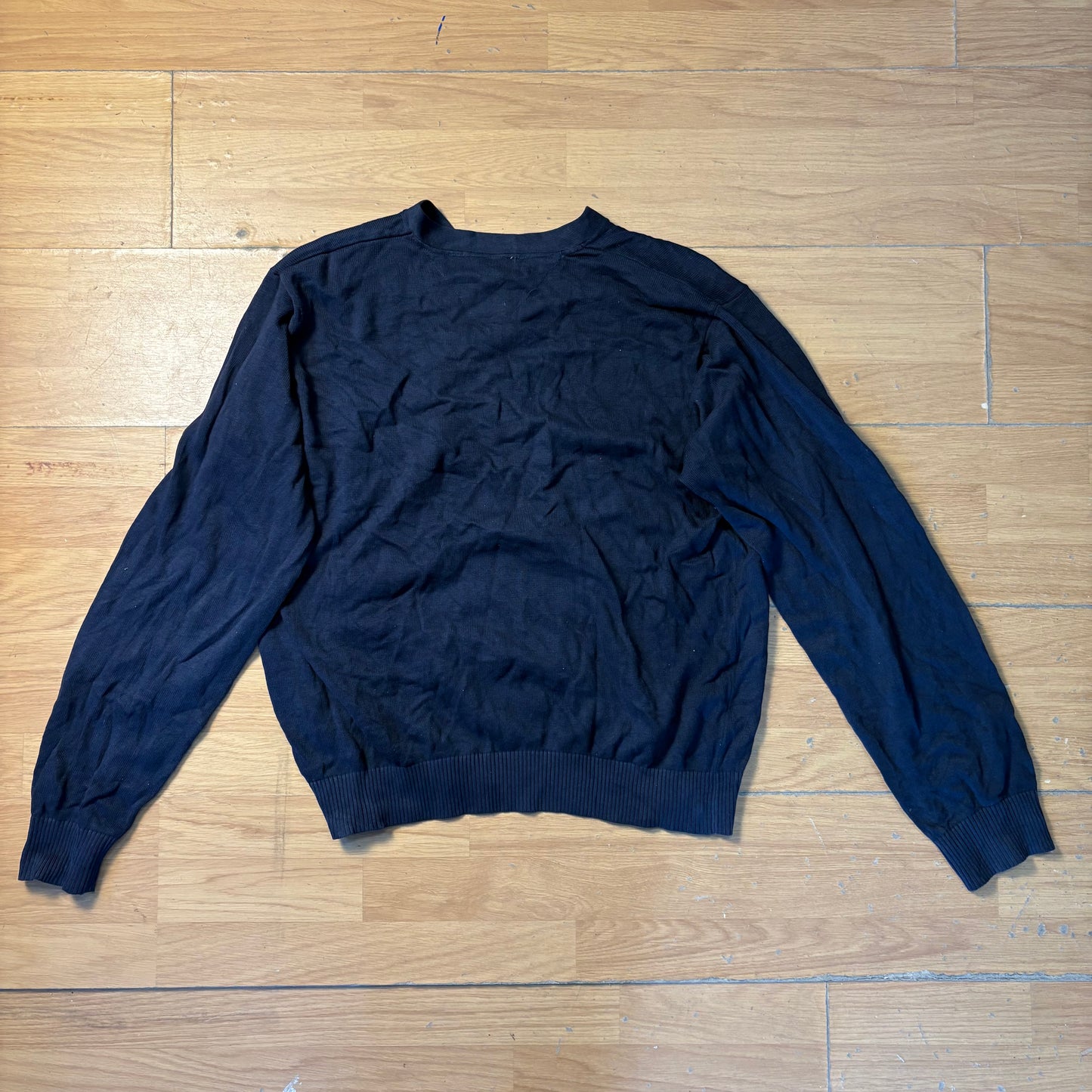 Pull en maille col v bleu - Tommy Hilfiger - Taille XL