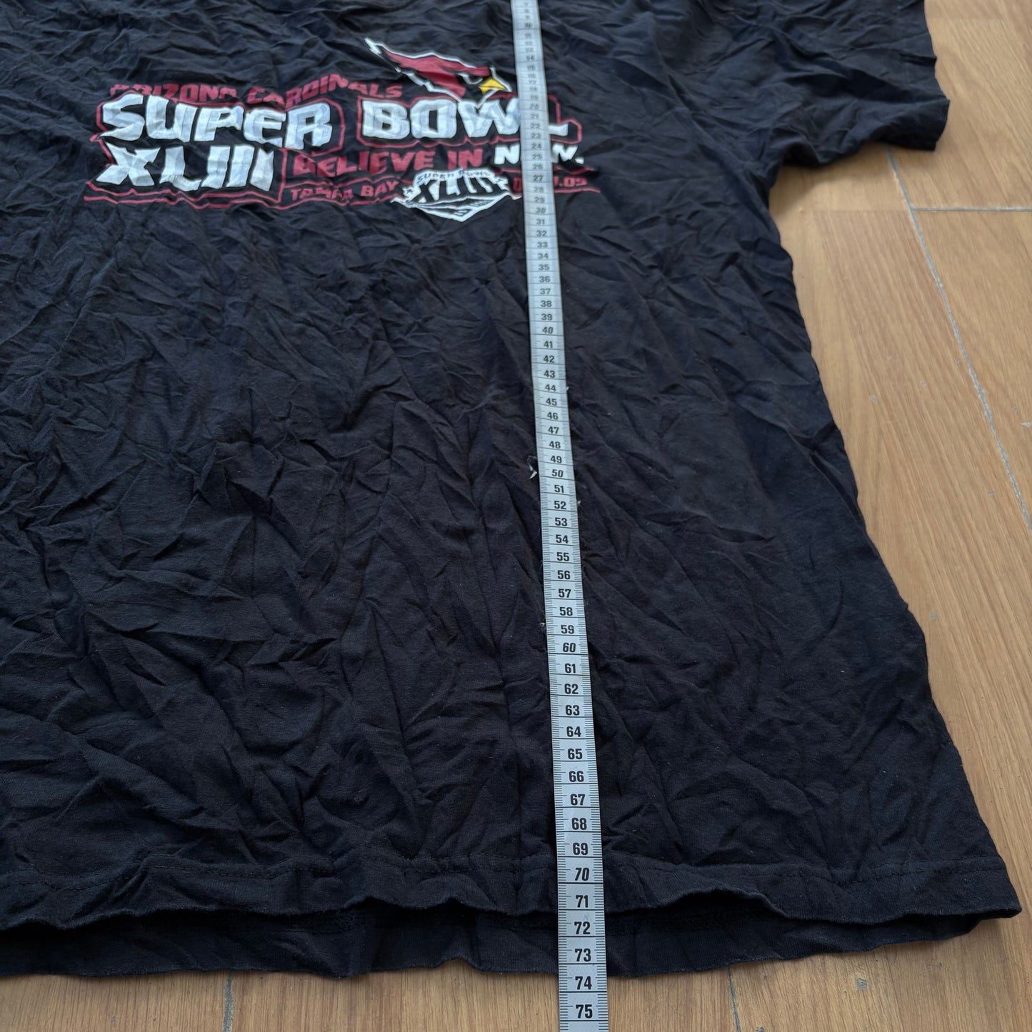 T-shirt noir Super Bowl XLIII - Reebok - Taille L