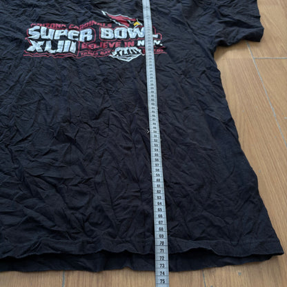 T-shirt noir Super Bowl XLIII - Reebok - Taille L