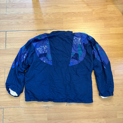 Veste coupe-vent bleu vintage - H. Klein - Taille XL