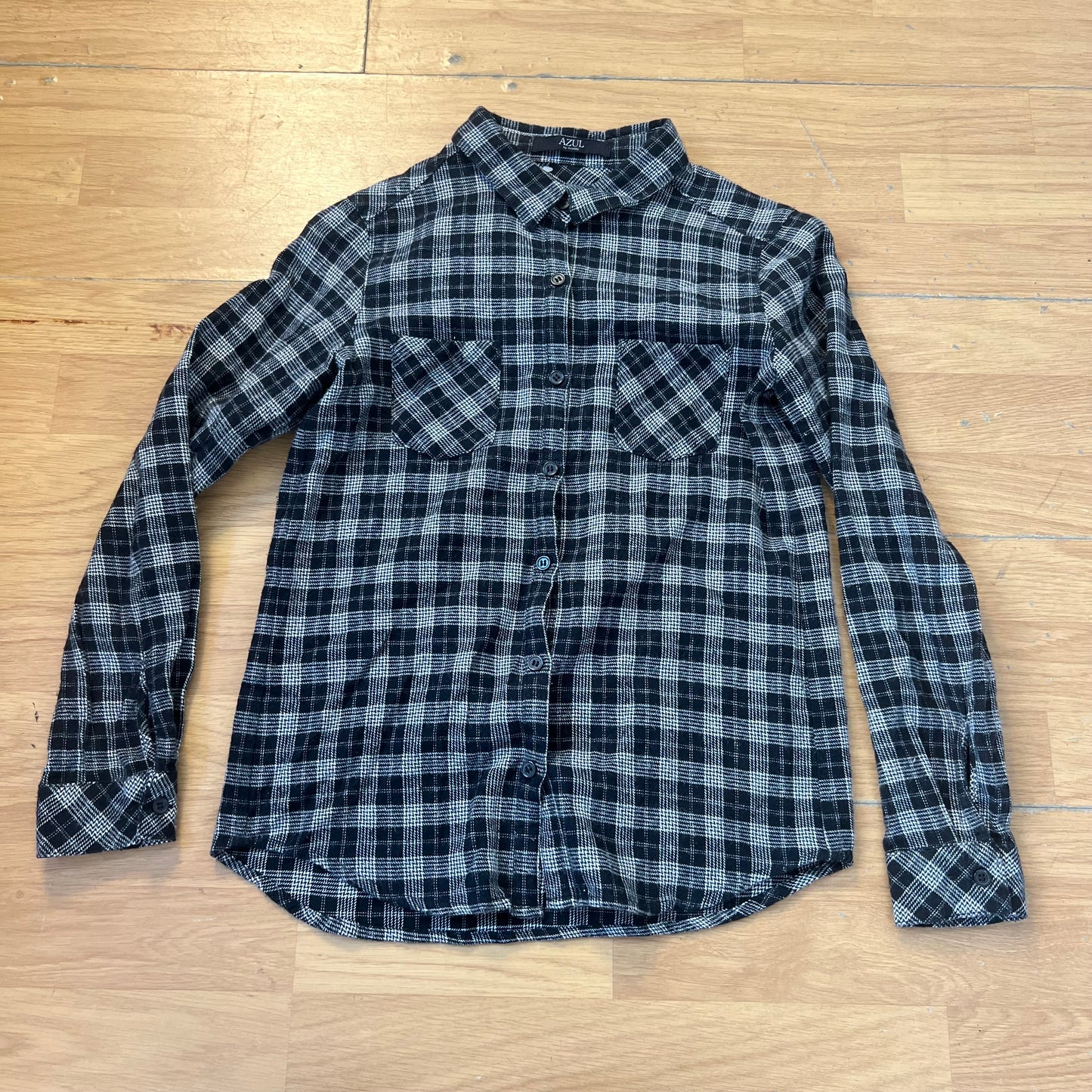 Chemise à carreaux noir - Azul - Taille XS/S
