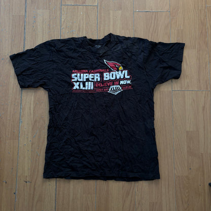 T-shirt noir Super Bowl XLIII - Reebok - Taille L