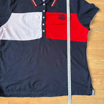 Polo bleu rouge blanc - Tommy Hilfiger - Taille XXL