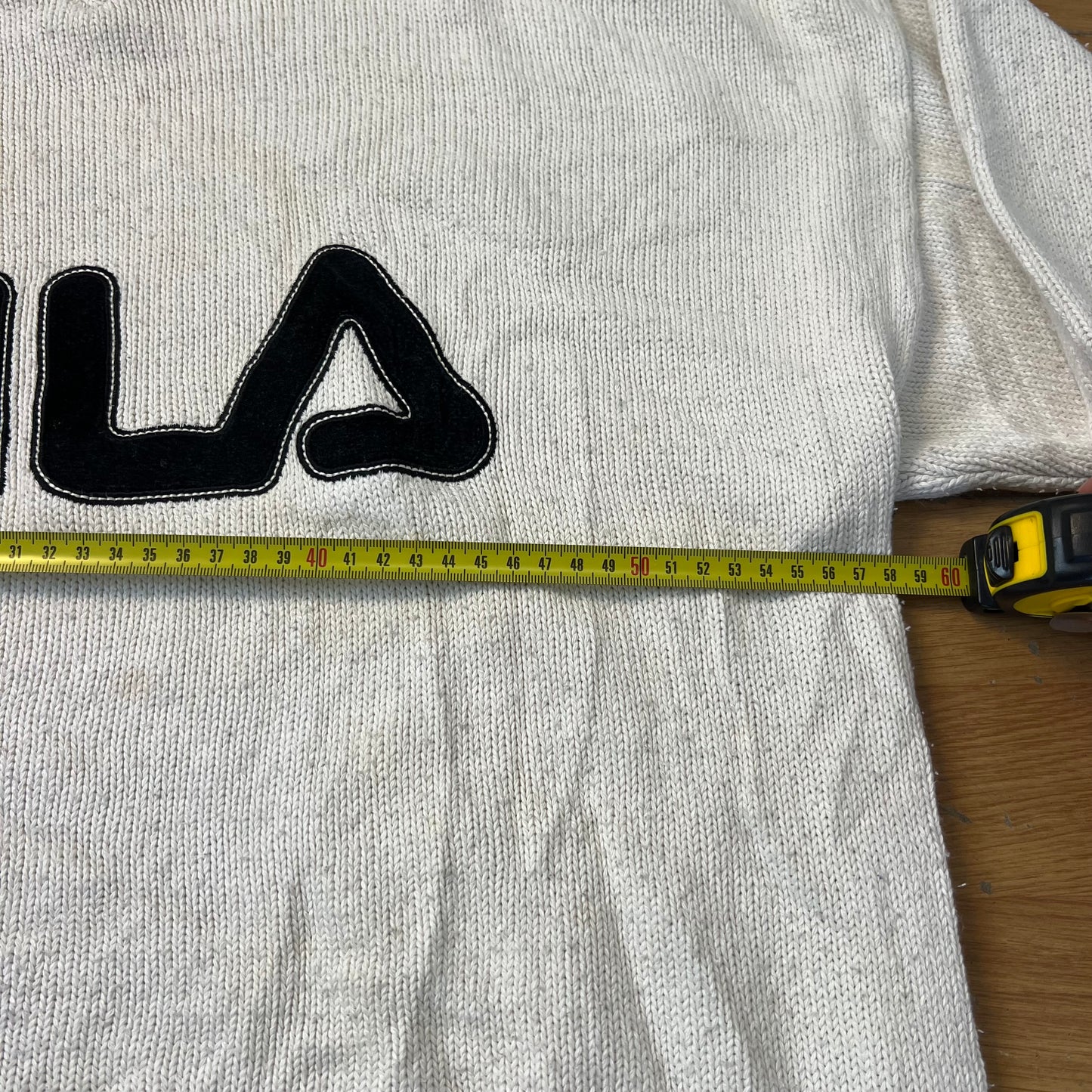 Pull blanc col V - Fila - Taille L