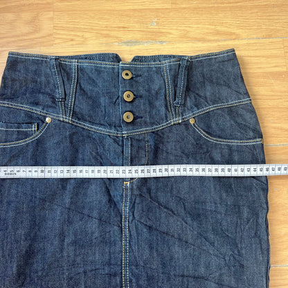 Jupe crayon en denim bleu - Taille 36 by DARCY