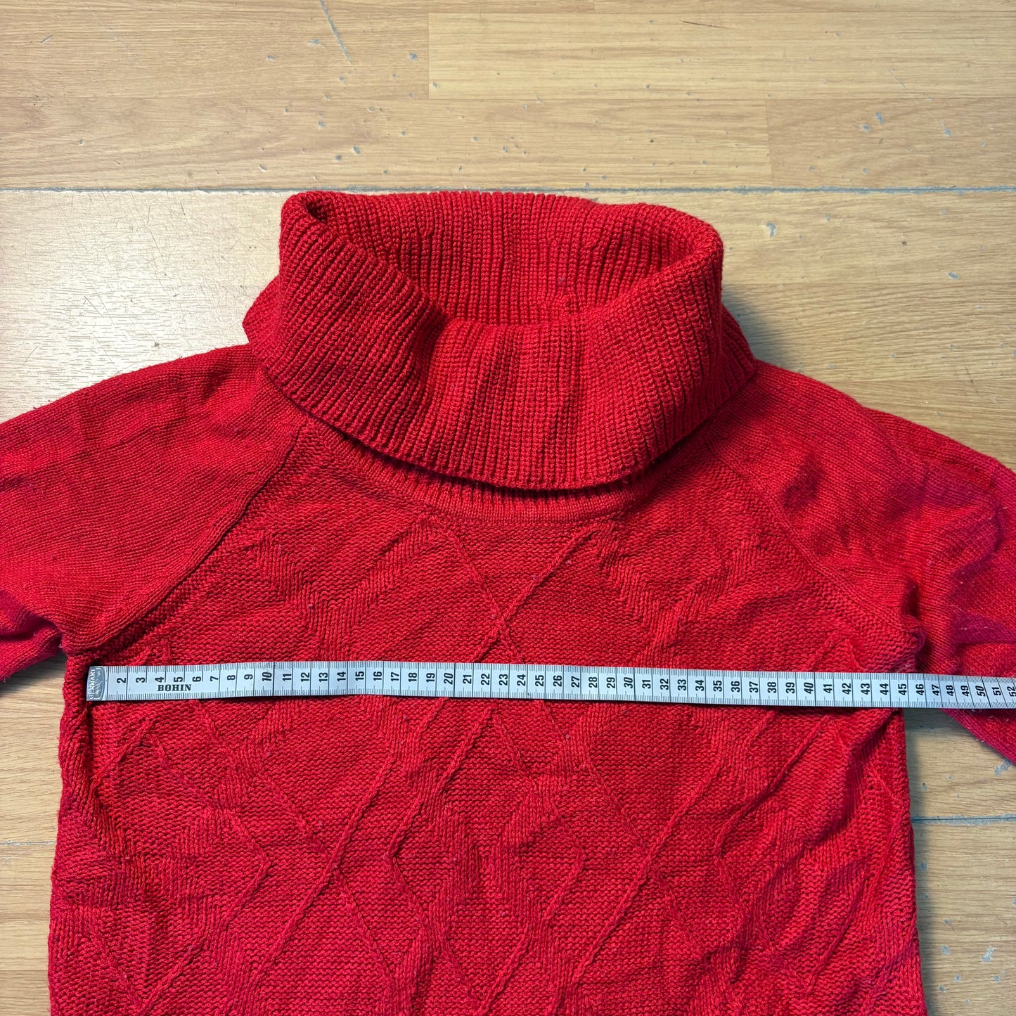 Pull col roulé rouge - Tommy Hilfiger - Taille M
