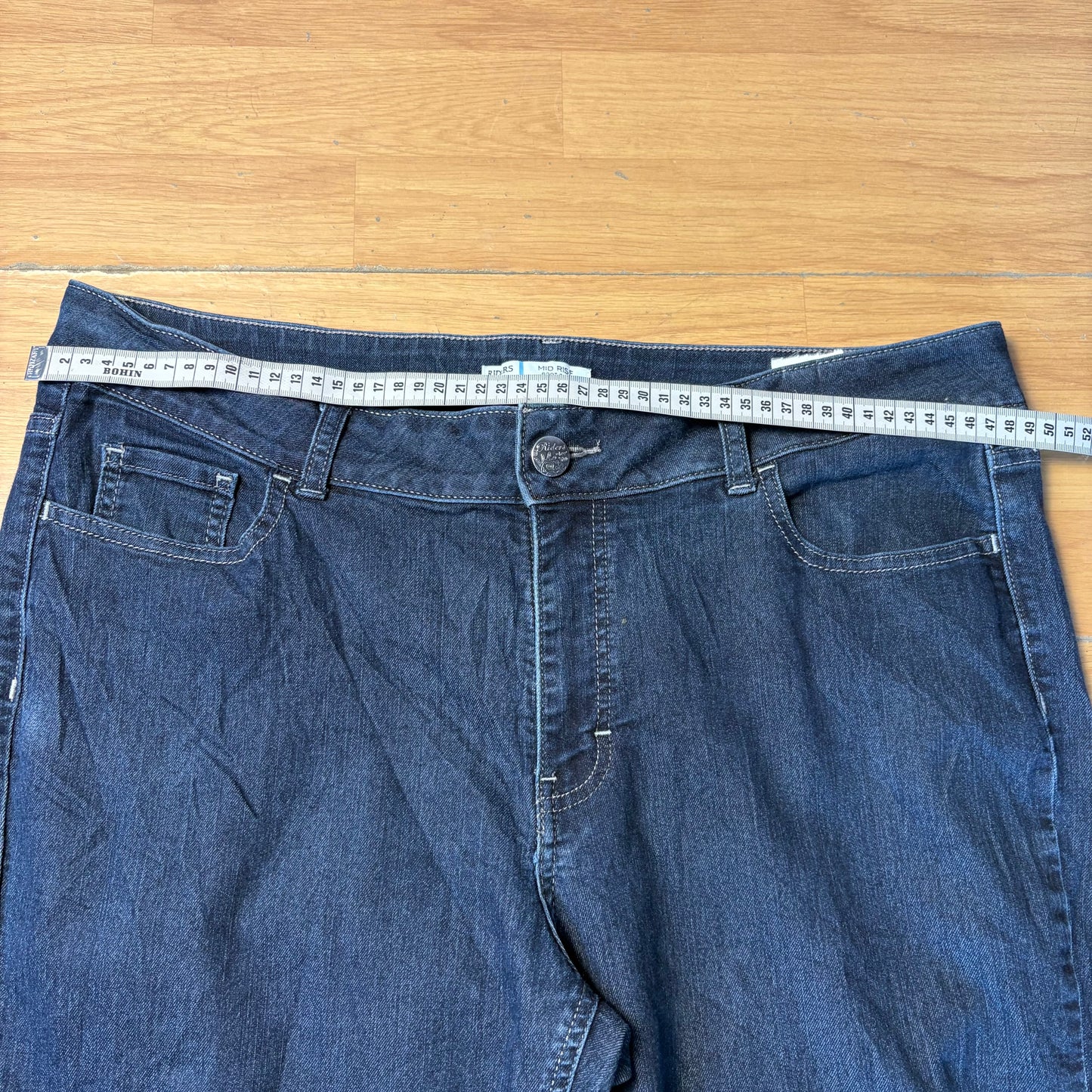 Jean bleu brut Mid rise Bootcut - Lee Riders - Taille XL