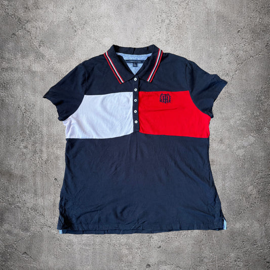 Polo bleu rouge blanc - Tommy Hilfiger - Taille XXL