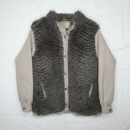 Manteau Vintage Fausse Fourrure - by PLAN.BEE