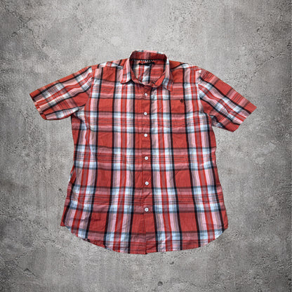 Chemise courte orange tartan - Volcom - Taille M