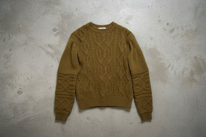 Pull vert brun chiné – by Zainab