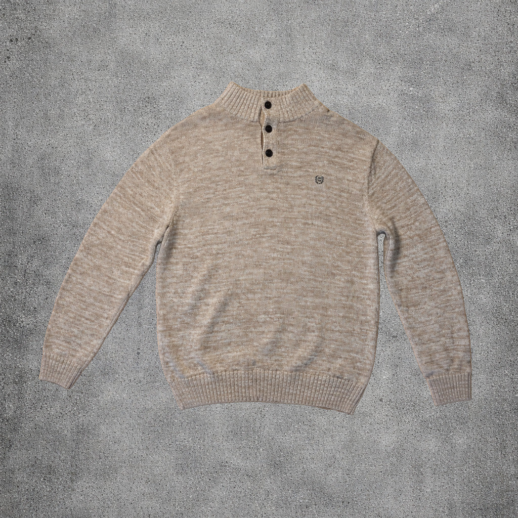 Pull en maille beige - Chaps - Taille XL