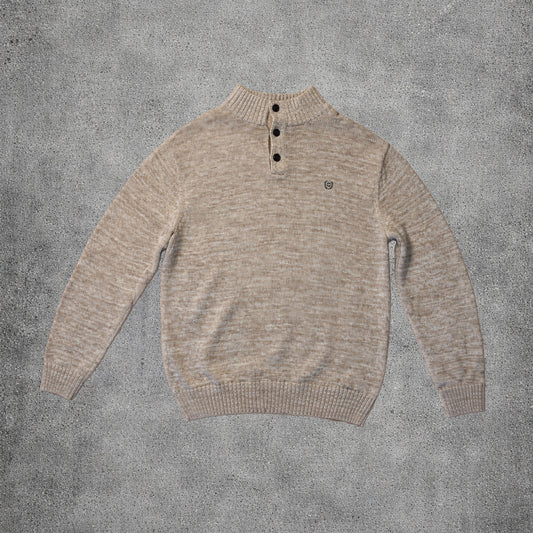 Pull en maille beige - Chaps - Taille XL