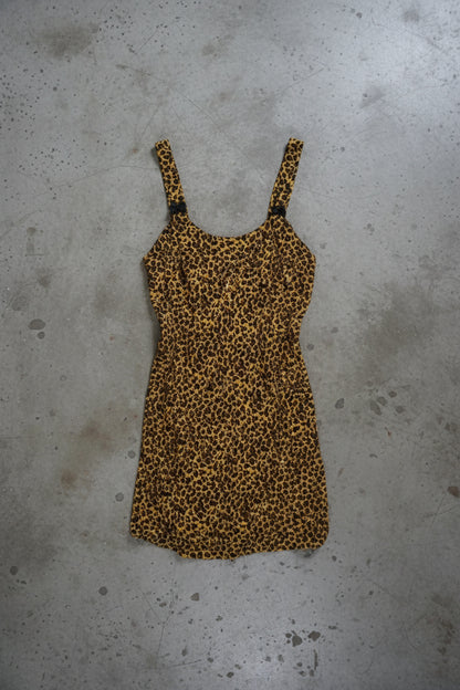 Robe courte imprimé léopard – taille S