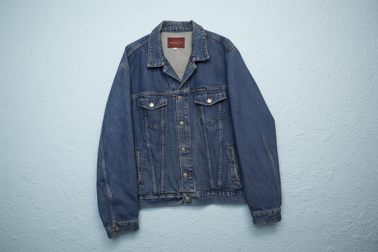 Veste en jean bleue classique et structurée – By MIA