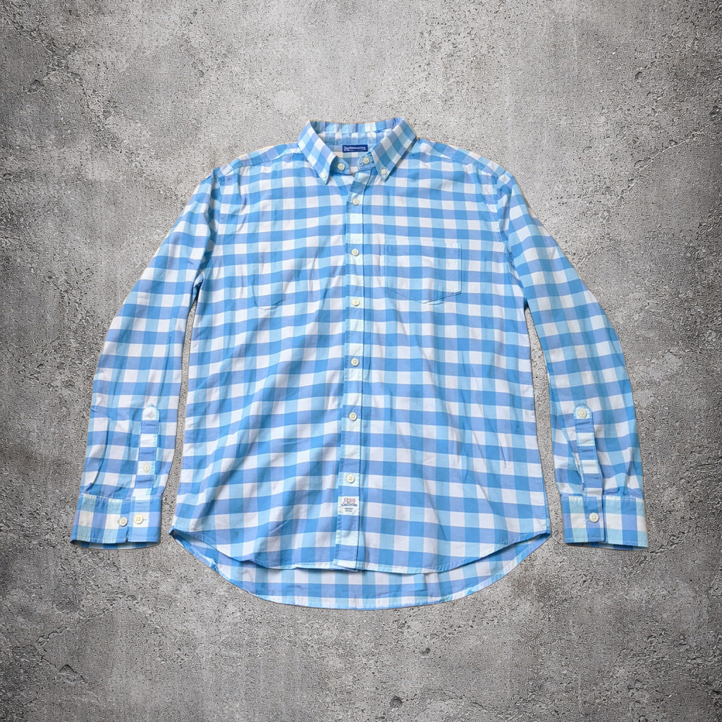 Chemise à carreaux bleu clair - Izod - Taille L