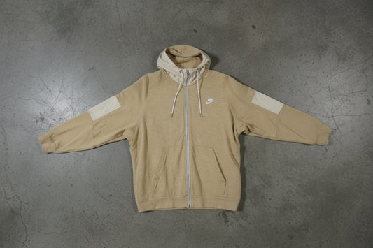 Hoodie zippé Nike beige – taille M