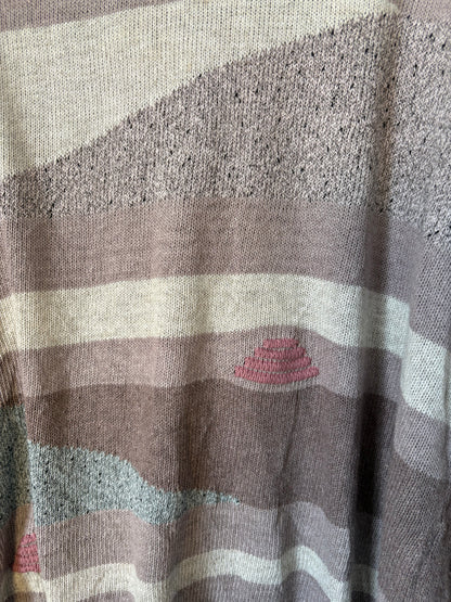 Pull rose et gris - San Marcello - by DARCY - Taille 48