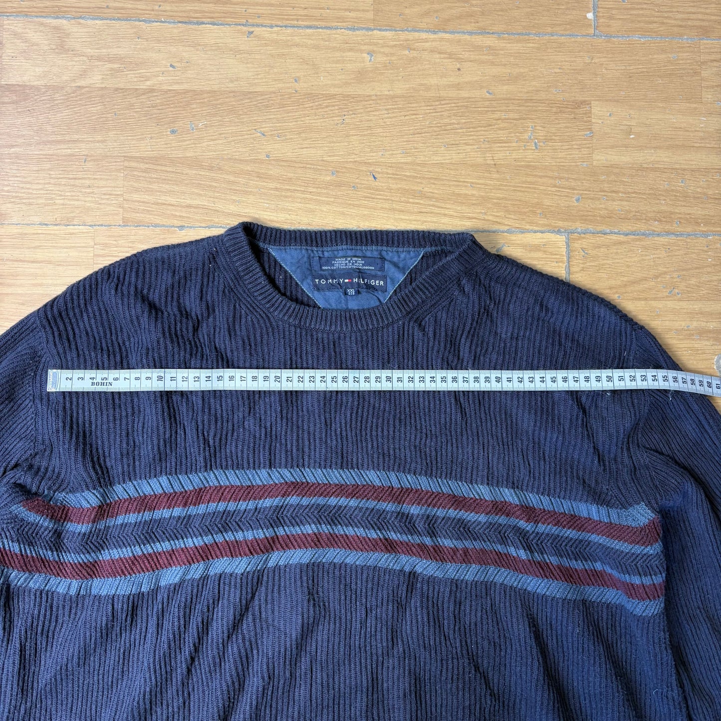 Pull en maille bleu - Tommy Hilfiger - Taille XXL